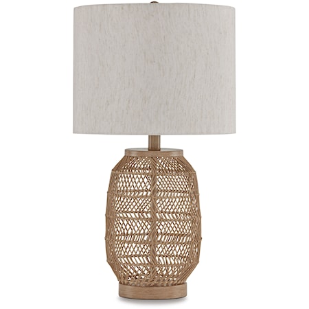 Orenman Rattan Table Lamp (Set of 2)