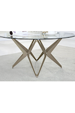 FUSA Alvise Contemporary Glass End Table