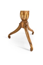 Jonathan Charles JC Traditional Finely Inlaid Lamp Table with Nine Sided Top