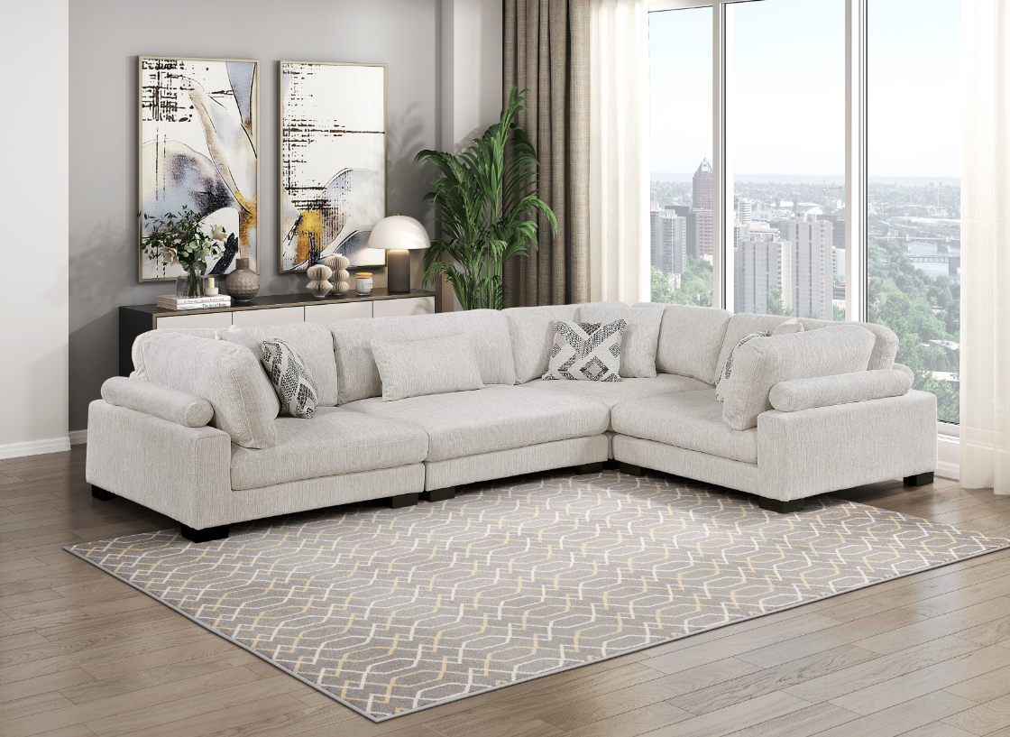 Homelegance Tinley 4-Piece Sectional Sofa