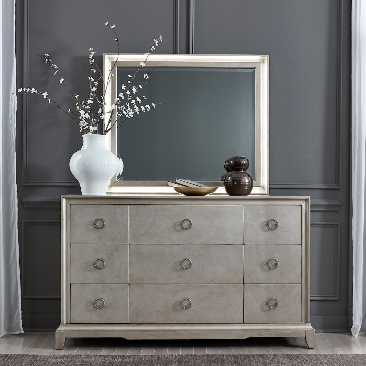 Libby Montage 9-Drawer Dresser and Mirror