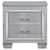 Homelegance Allura Glam Two Drawer Night Stand with Under-Light