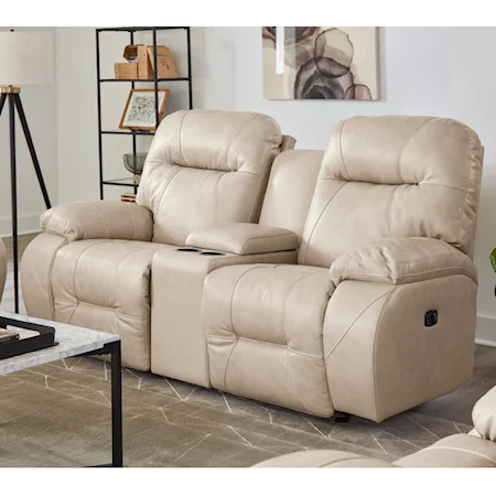 Tilt Headrest Space Saver Console Loveseat