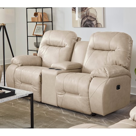Casual Power Space Saver Loveseat with USB Port