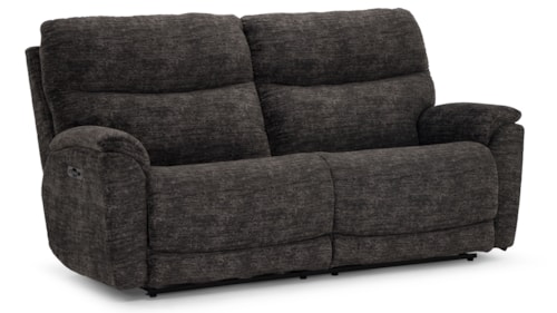 Casual WB Power Reclining Sofa with Power Headrest