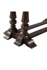 Liberty Furniture Arden Road Traditional Dining Trestle Table with 24" Leaf