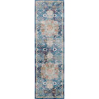 2' x 6' Blue Runner Rug