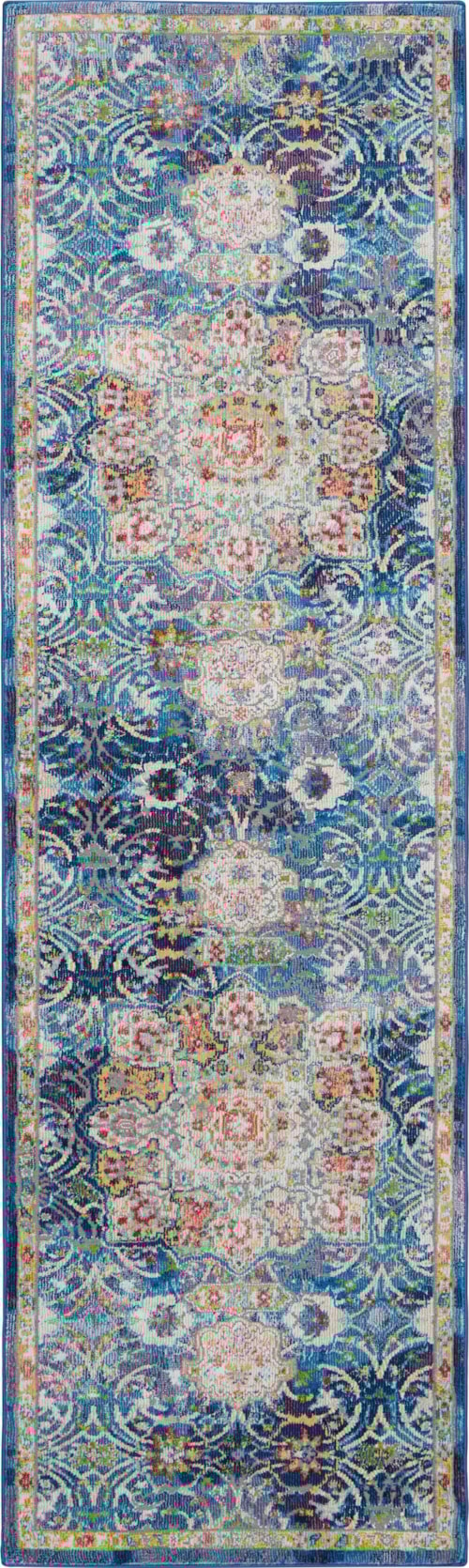2' x 6' Blue Runner Rug