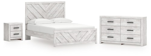 Queen Panel Bed, Dresser And Nightstand