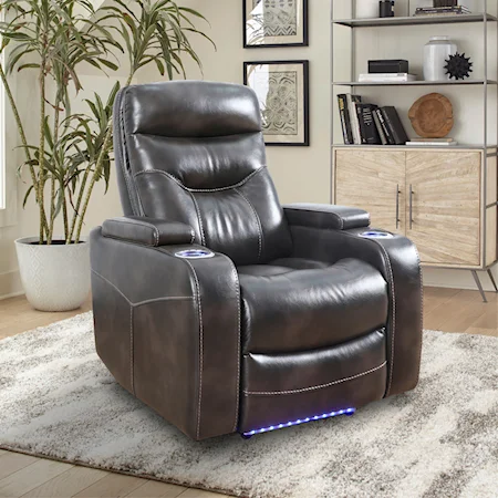 Contemporary Home Theater Power Recliner