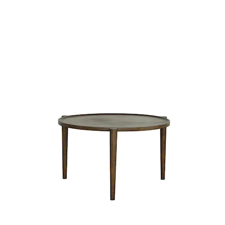 Transitional Round Cocktail Table