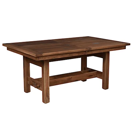 Trestle Dining Table - 42x66 1L-18" 0L w/Apron (stores 1L)