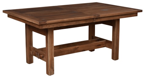 Trestle Dining Table - 42x66 1L-18" 0L w/Apron (stores 1L)