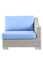 Modway Conway Sunbrella® Outdoor Patio Wicker Rattan Round Corner Chair