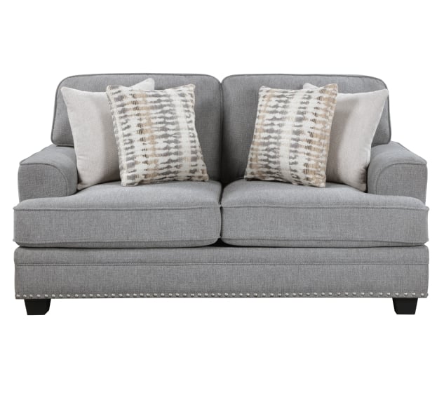 Loveseat with Decor Pillows