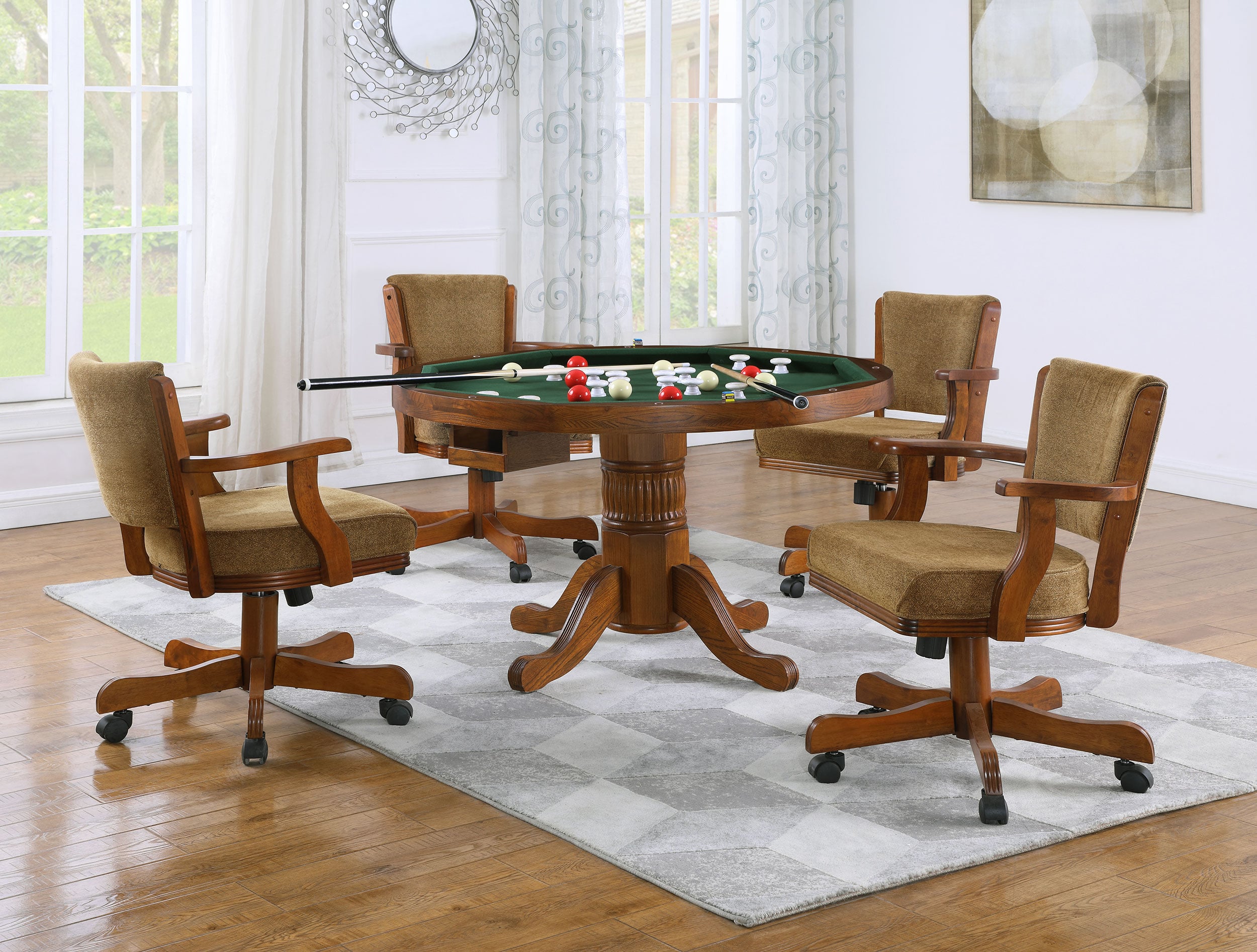 5-piece 3-in-1 Dining and Game Table Set