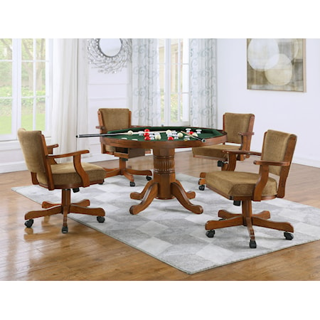 5-piece 3-in-1 Dining and Game Table Set