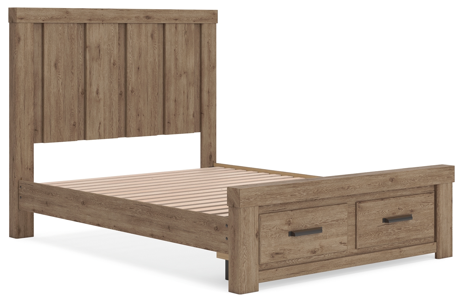 Queen Panel Storage Bed
