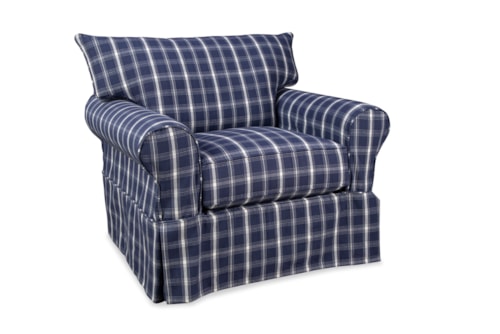 Casual Accent Chair with Slipcover