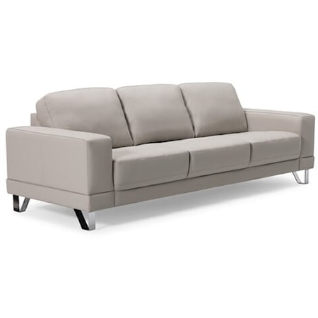 Seattle Contemporary Upholstered Sofa with Track Arms