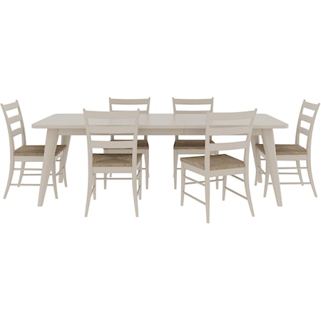 7-Piece Dining Set with Leaf