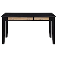 Contemporary 54" Table Desk with Drop-Front Keyboard Drawer