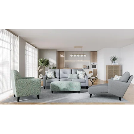 Transitional Upholstered Living Room Set