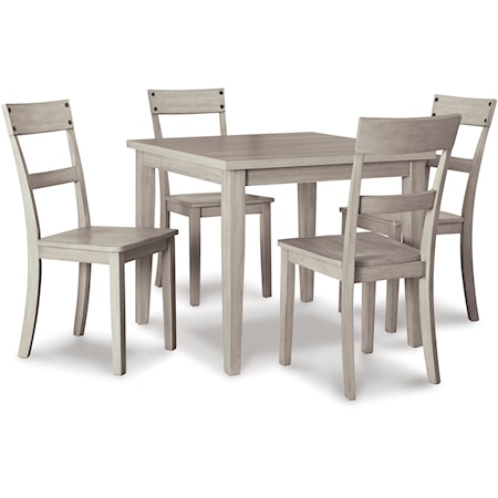 Dining Table and Chairs (Set of 5)