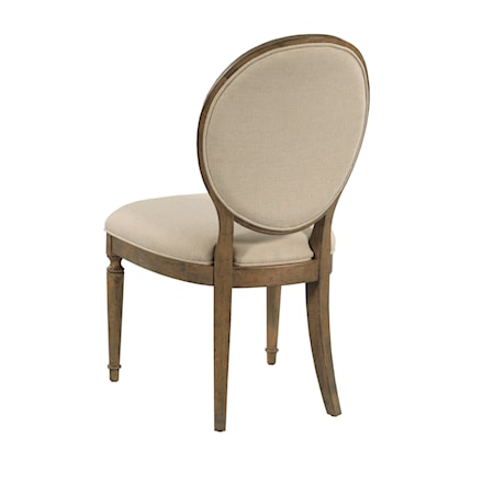 Cecil Oval Back Uph Side Chair