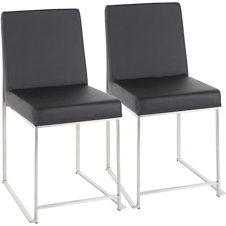 High Back Fuji Dining Chair - Set of 2