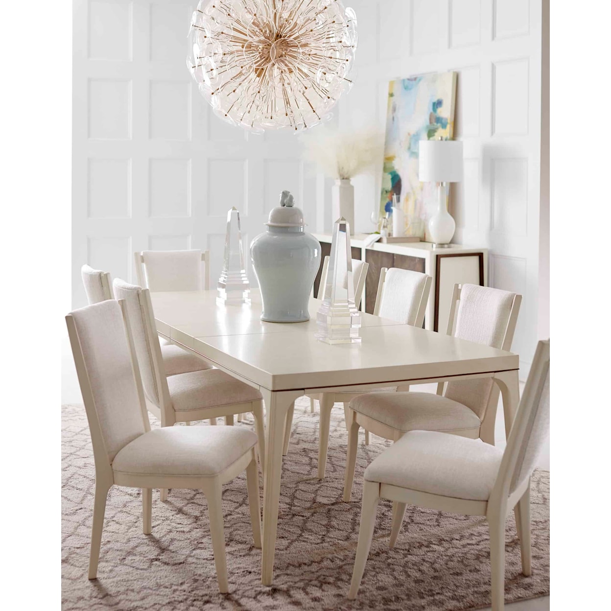 A.R.T. Furniture Inc Blanc Dining Table With Leafs