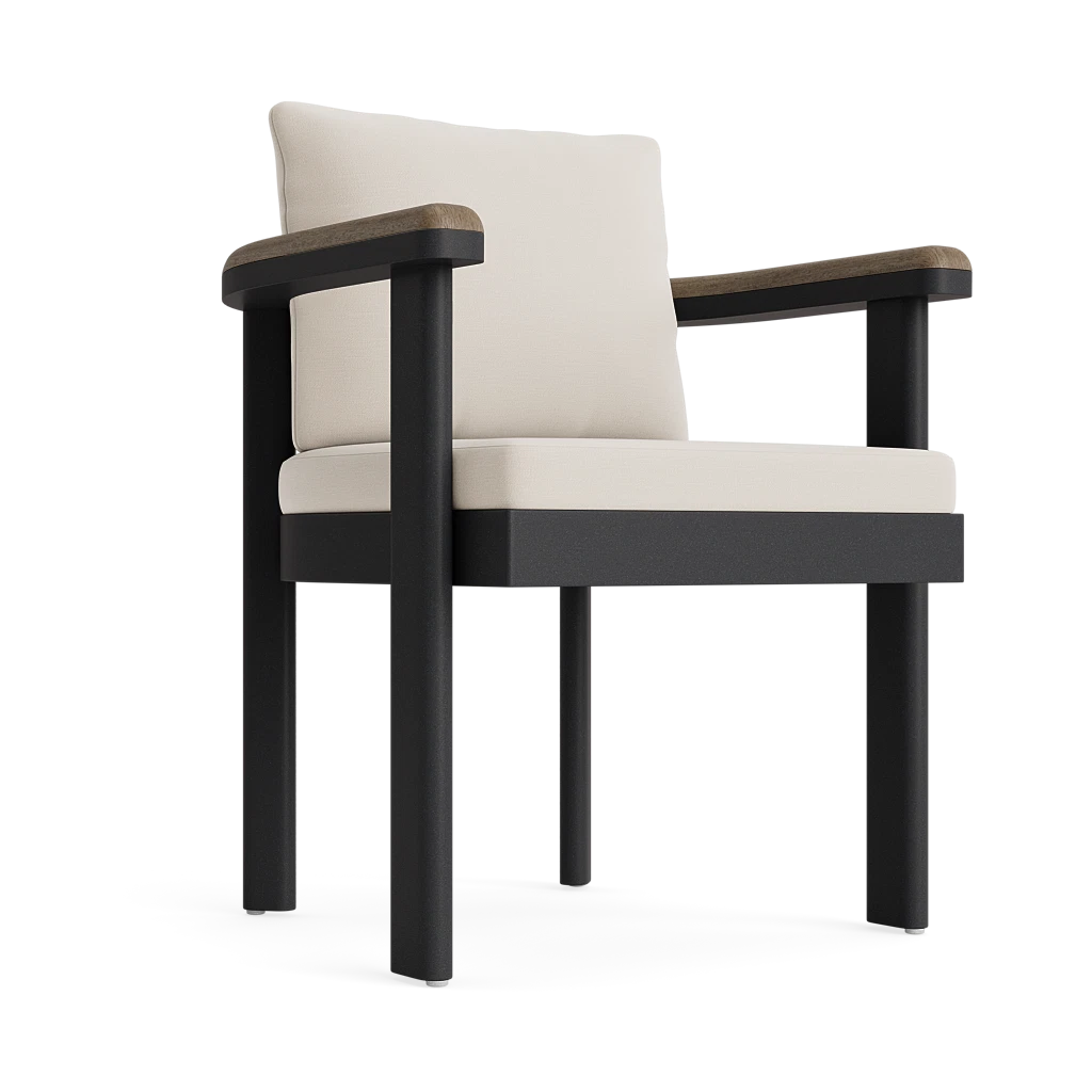 Brown Jordan Luca 8-pc. Modern Aluminum Dining Set w/Bench