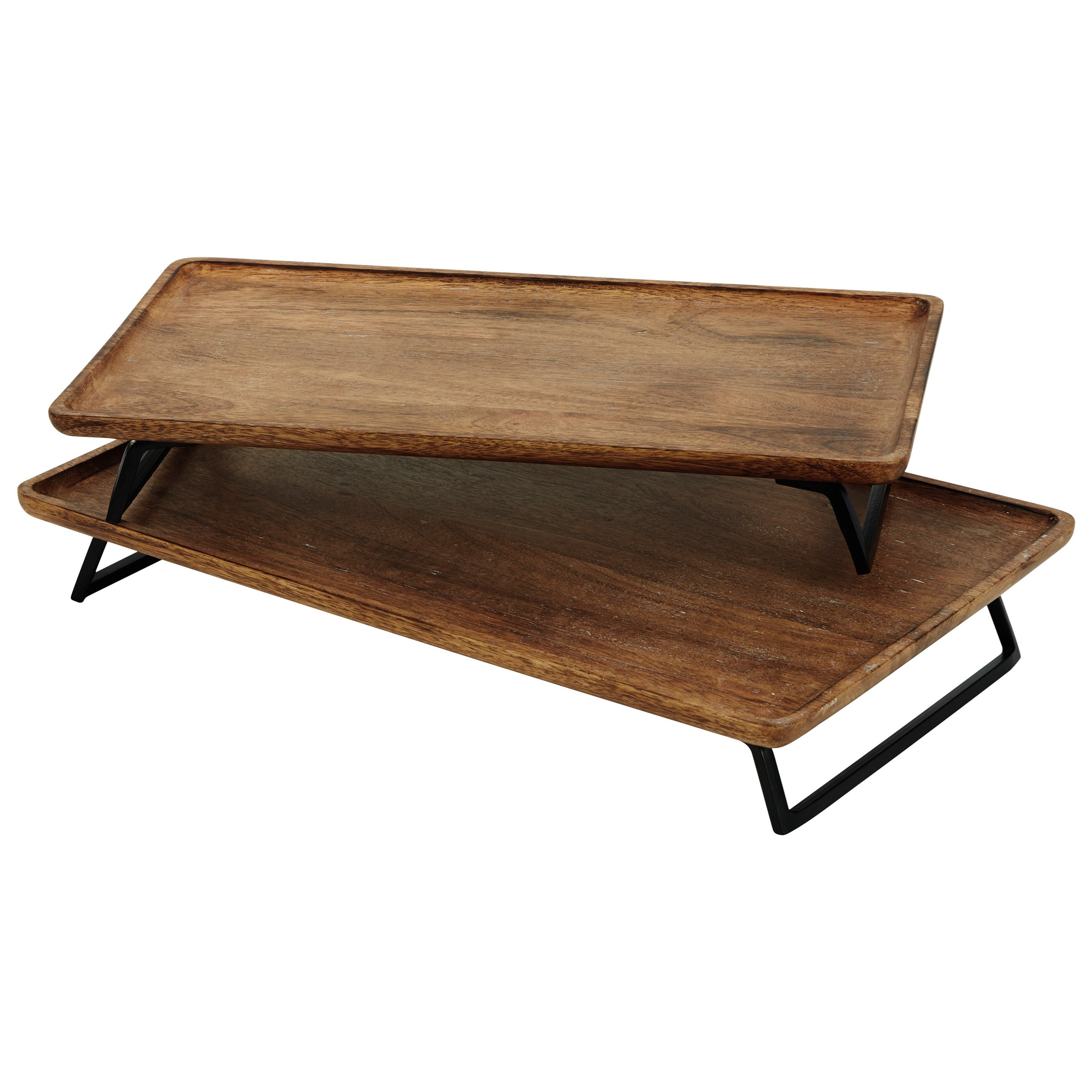 Kaleena Brown/Black Tray Set