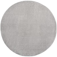 8'  Silver Grey Round Rug