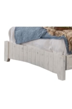 International Furniture Direct Pueblo Panel Queen Bed with Plank Design