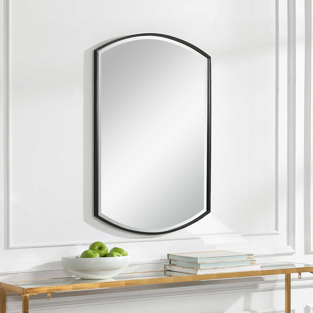 Uttermost Mirrors Shield Shaped Iron Mirror