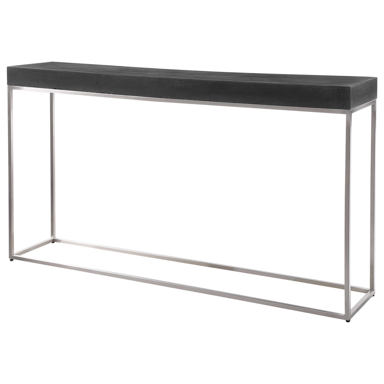 Uttermost Accent Furniture - Occasional Tables Black Concrete Console Table