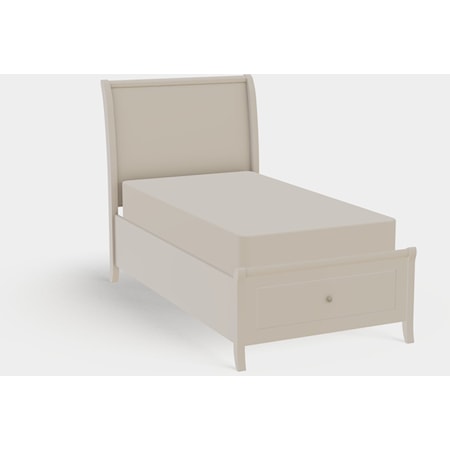 Adrienne Twin XL Upholstered Bed with Footboard Storage