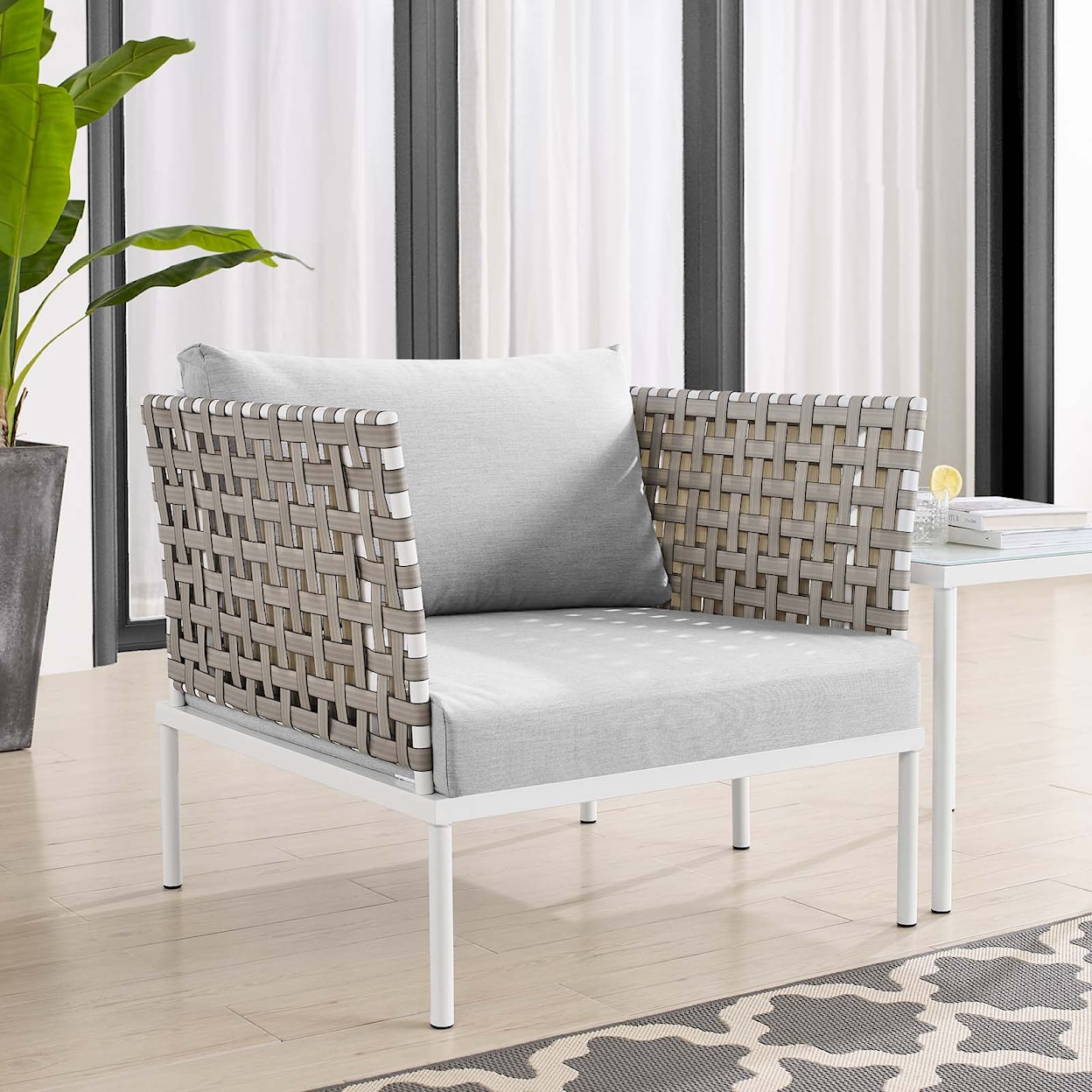 Modway Harmony Outdoor Aluminum Armchair