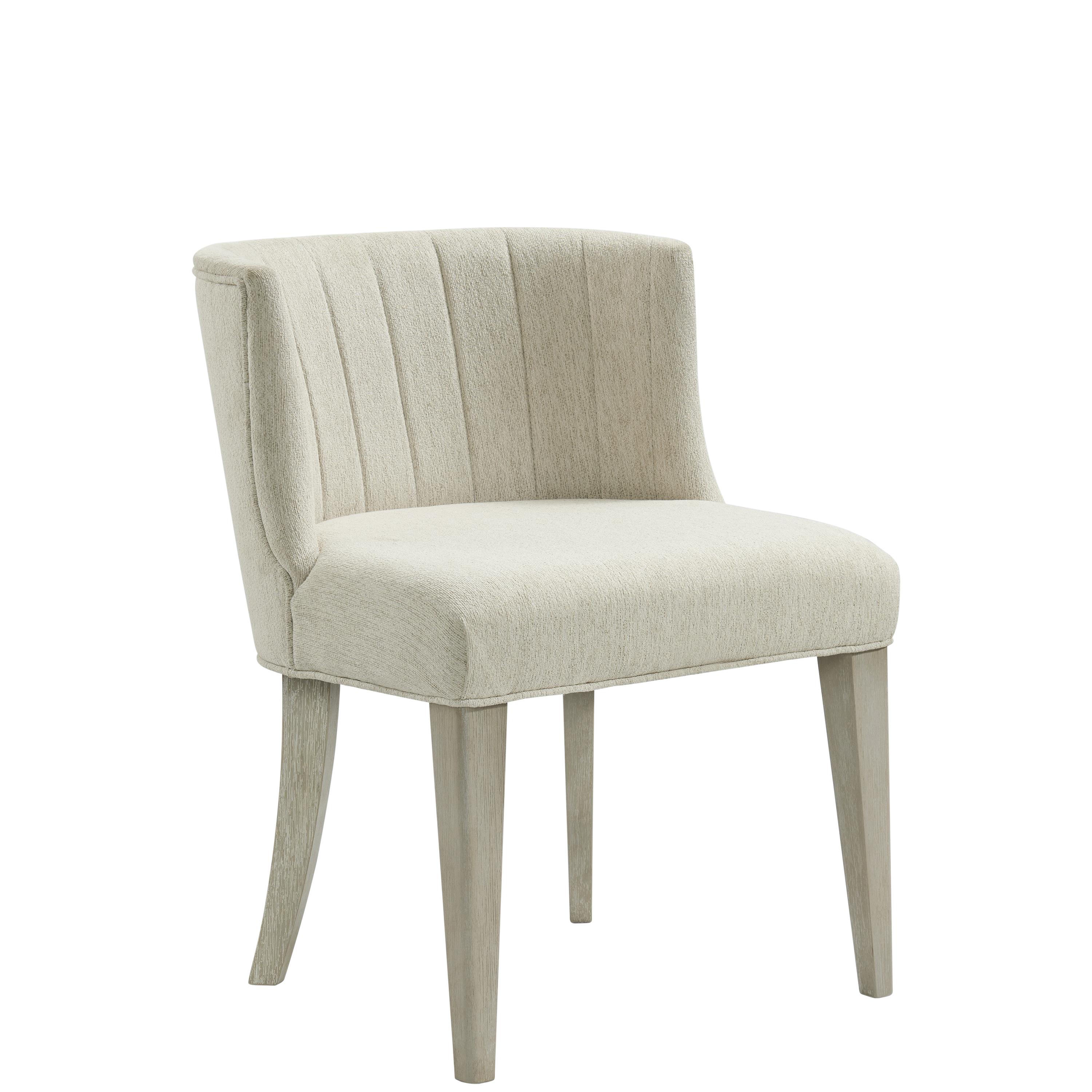 Upholstered Curved Back Side Chair