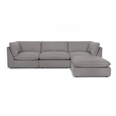 Contemporary 4-Piece Sectional Sofa