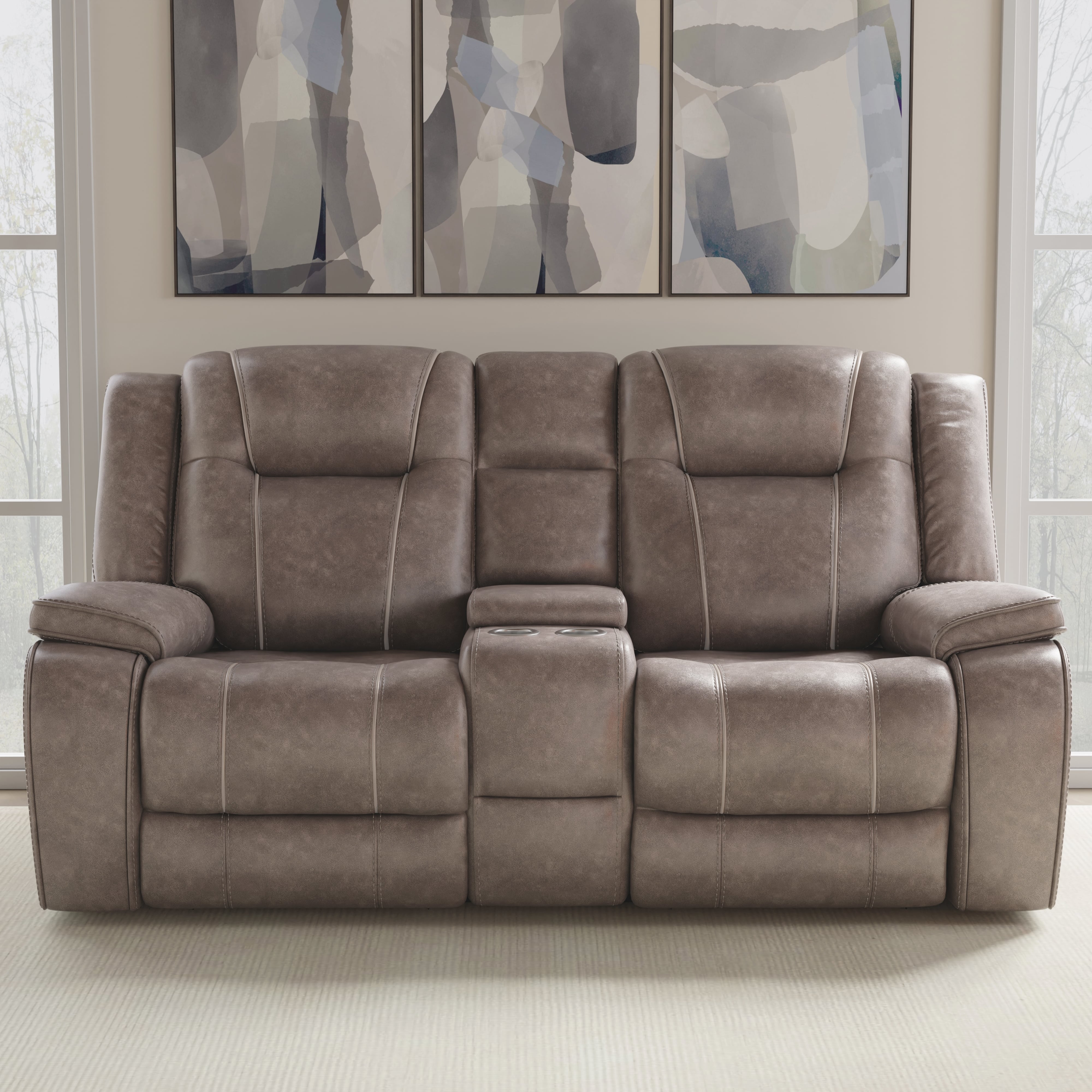 Manual Reclining Sofa And Loveseat