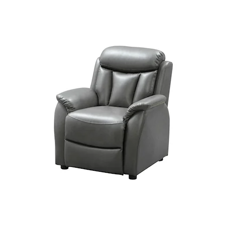 Casual Children's Recliner with Push Through Arm Reclining Mechanism
