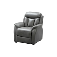 Casual Children's Recliner with Push Through Arm Reclining Mechanism