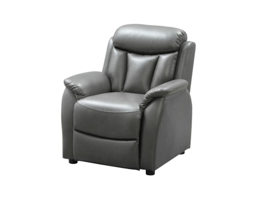 Casual Children's Recliner with Push Through Arm Reclining Mechanism
