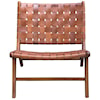 Uttermost Plait Plait Woven Leather Accent Chair