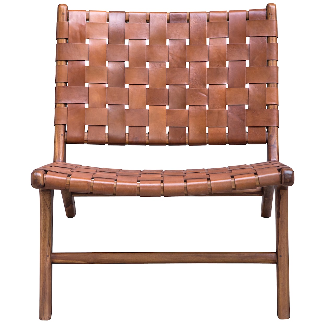 Uttermost Plait Plait Woven Leather Accent Chair