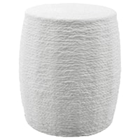 Resort White Accent Stool