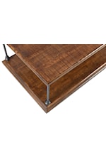 Jofran Larson Industrial Larson Sofa Table with Open Shelving 