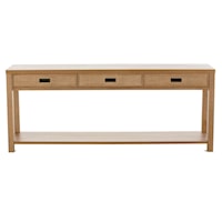 Casual Rectangular Console Table with Soft-Close Drawers